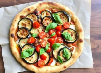Пицца с баклажанами, помидорами и базиликом: прованский стиль в вашей духовке