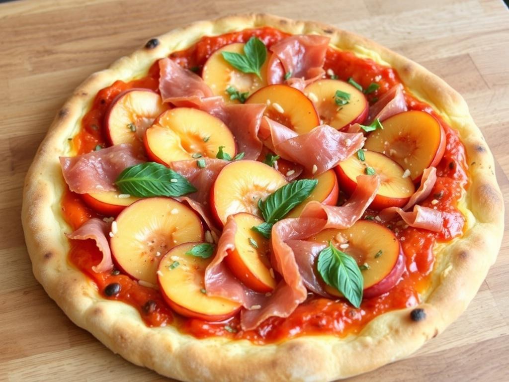 Пицца с нектаринами и прошутто: летний вкус, который остаётся в памяти