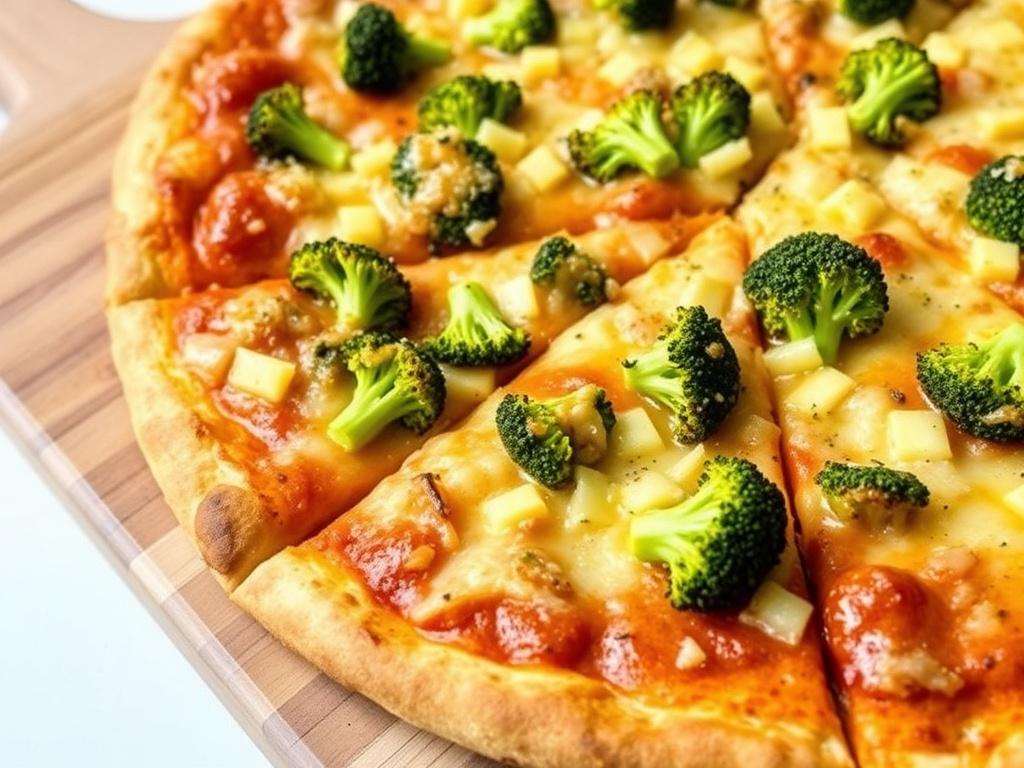 Пицца с брокколи и чеддером: витаминный заряд для всей семьи