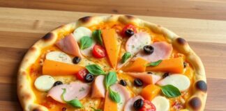 Пицца с папайей и хамоном: тропический сюрприз на вашей тарелке
