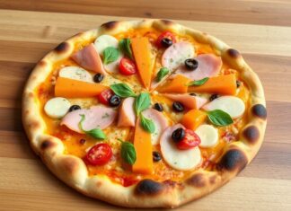 Пицца с папайей и хамоном: тропический сюрприз на вашей тарелке