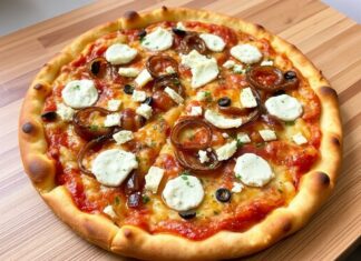 Пицца с карамелизированным луком и горгонзолой: гармония сладости и пикантности в каждой ломтике
