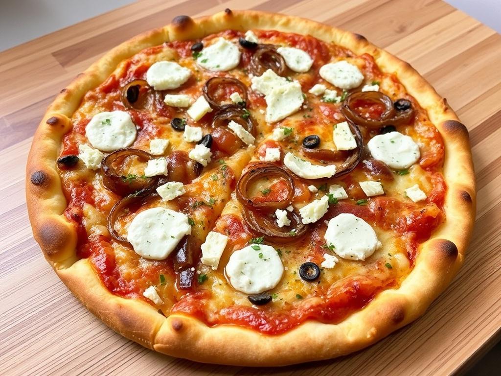 Пицца с карамелизированным луком и горгонзолой: гармония сладости и пикантности в каждой ломтике