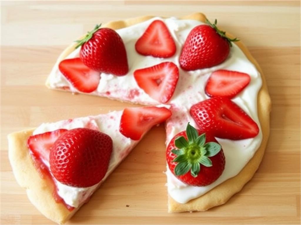 Пицца с маскарпоне и клубникой: десертное решение