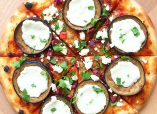 Пицца с баклажанами и фетой: греческий стиль с нотками Средиземноморья