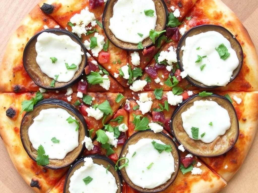 Пицца с баклажанами и фетой: греческий стиль с нотками Средиземноморья