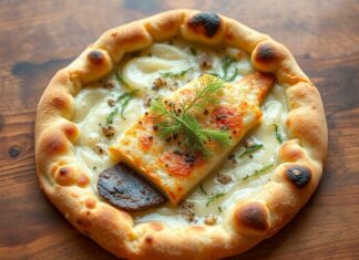 Пицца с камбалой и укропом: море на вашей тарелке