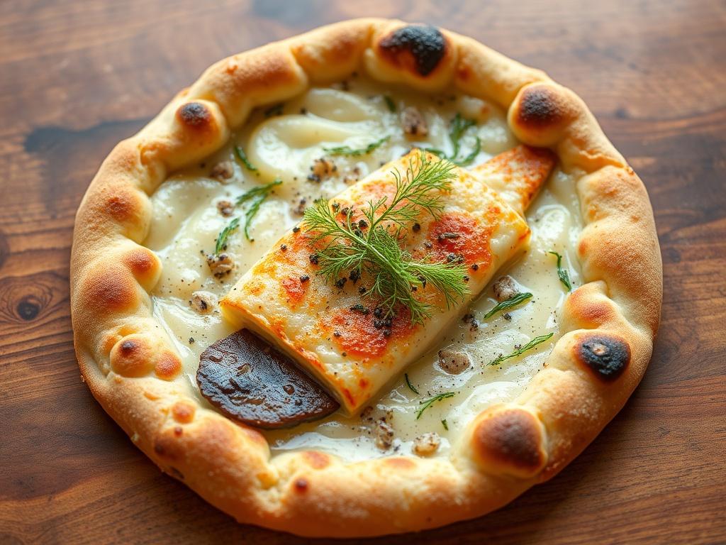 Пицца с камбалой и укропом: море на вашей тарелке