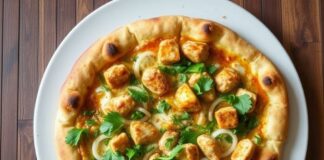 Пицца с курицей и карри: экзотический акцент для смелых кулинаров