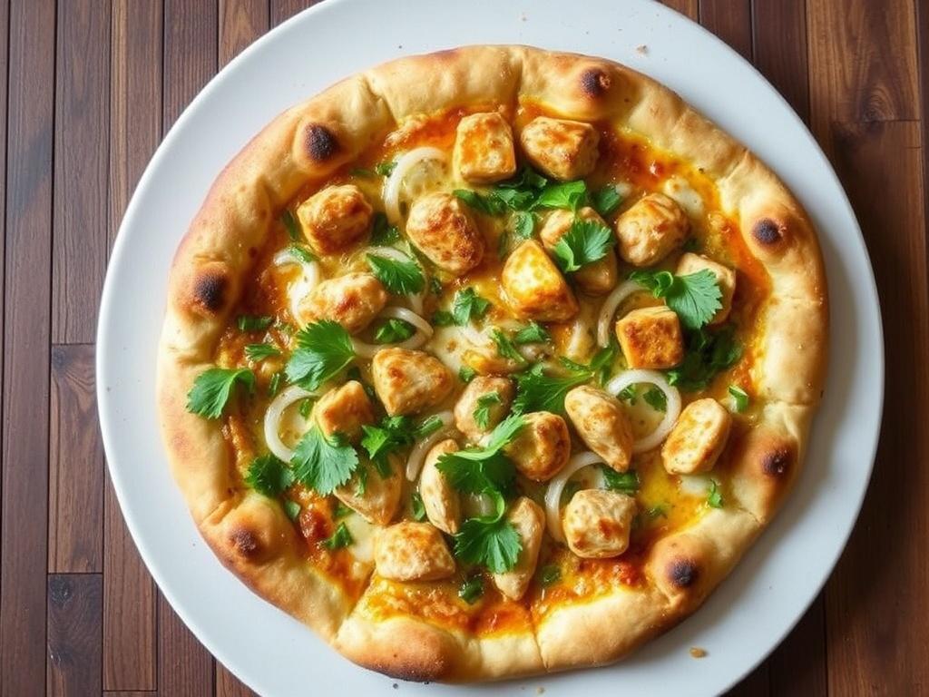 Пицца с курицей и карри: экзотический акцент для смелых кулинаров