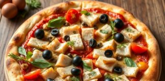 Пицца с тунцом, оливками и каперсами: средиземноморский стиль