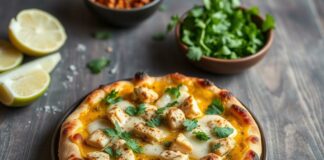 Пицца с курицей и карри: экзотический вкус на вашей кухне