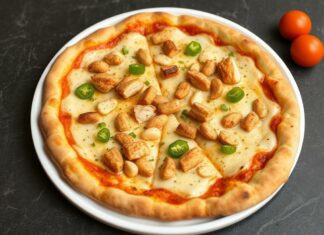 Пицца с арахисом и курицей: азиатские мотивы