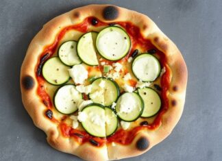 Пицца с цукини и козьим сыром: нежный лёгкий ужин, который улыбается с тарелки