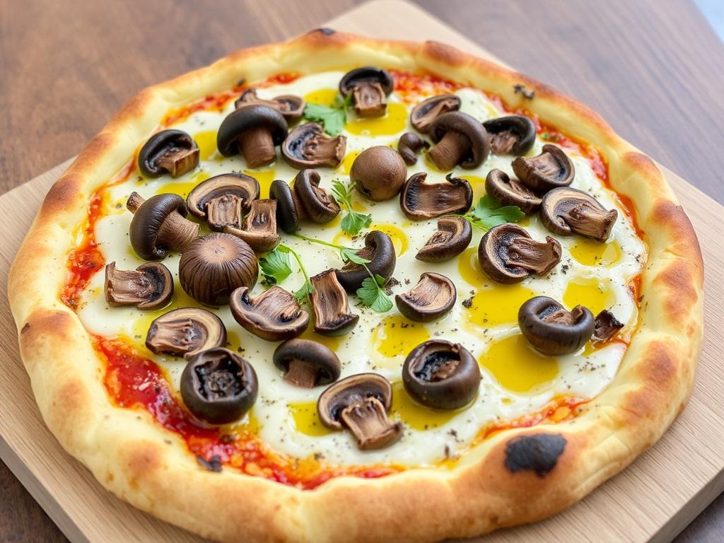 Пицца с грибами маитаке и трюфельным маслом: как создать ароматный мир под хрустящей корочкой