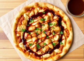 Пицца с курицей и соусом терияки: азиатский акцент на итальянской основе
