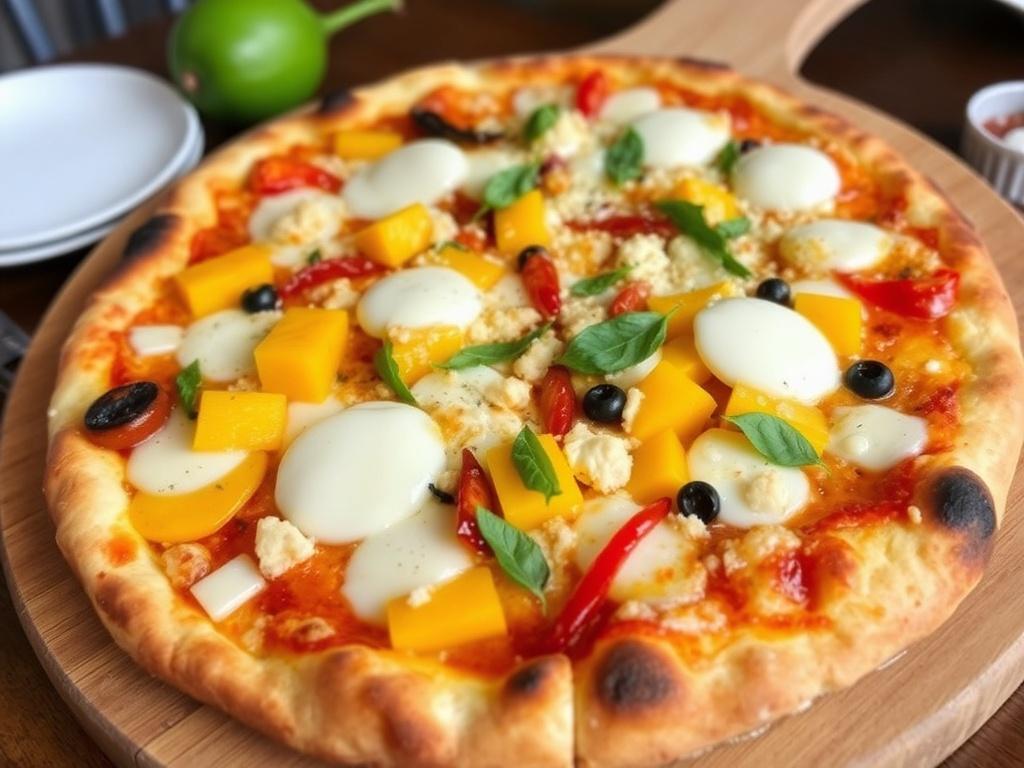 Пицца с манго и чили: острота и сладость, которые меняют представление о круглом тесте