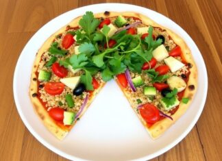 Пицца с киноа и овощами: здоровый ужин, который полюбят все