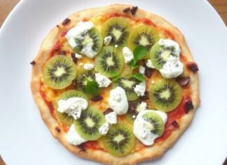 Пицца с киви и рикоттой: яркий дуэт на тонком тесте, который удивляет и вовлекает