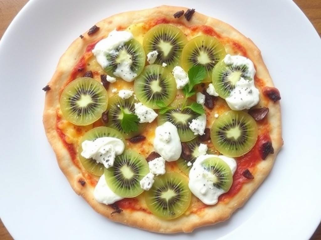 Пицца с киви и рикоттой: яркий дуэт на тонком тесте, который удивляет и вовлекает