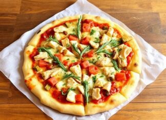 Пицца с индейкой и розмарином: ароматный вариант