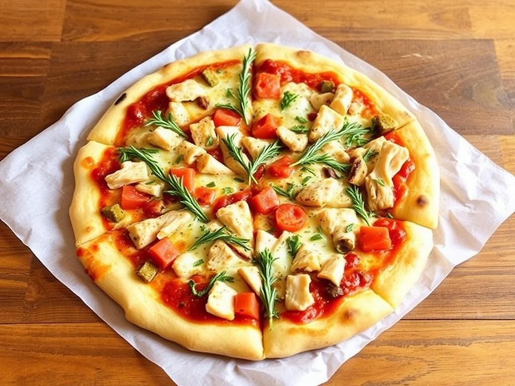Пицца с индейкой и розмарином: ароматный вариант