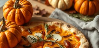 Пицца с тыквой и розмарином: осеннее настроение на тарелке