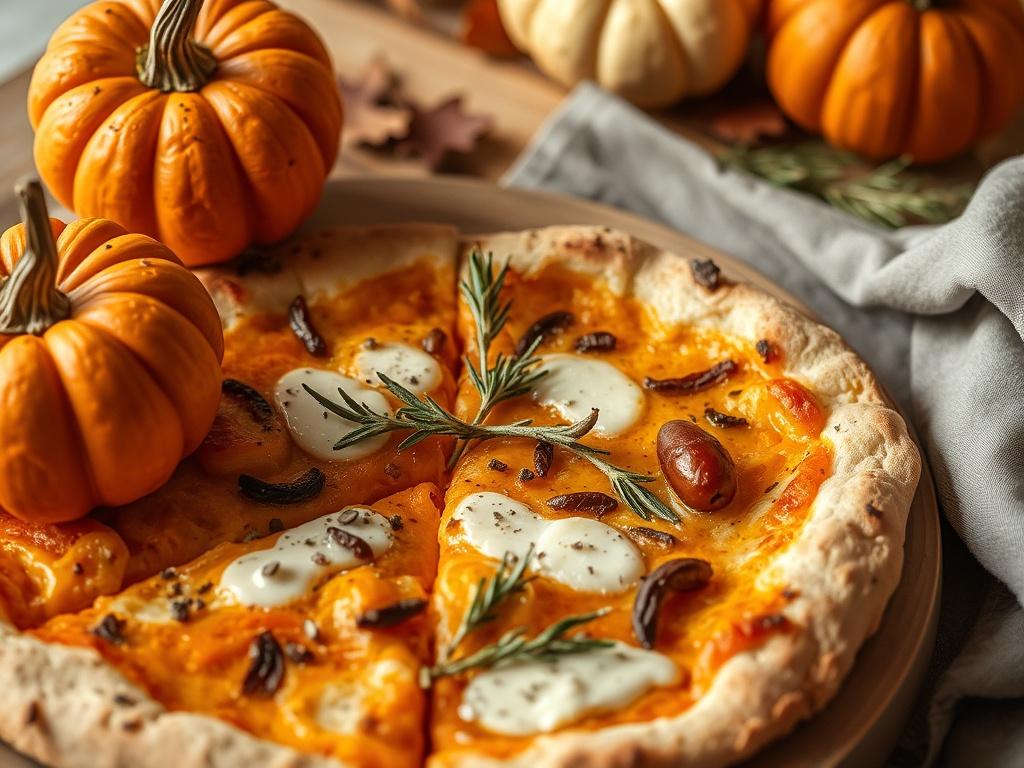 Пицца с тыквой и розмарином: осеннее настроение на тарелке