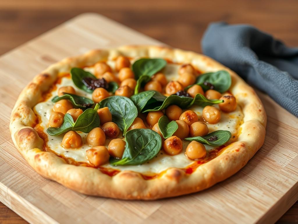 Пицца с нутом и шпинатом: простой рецепт с неожиданной глубиной вкуса