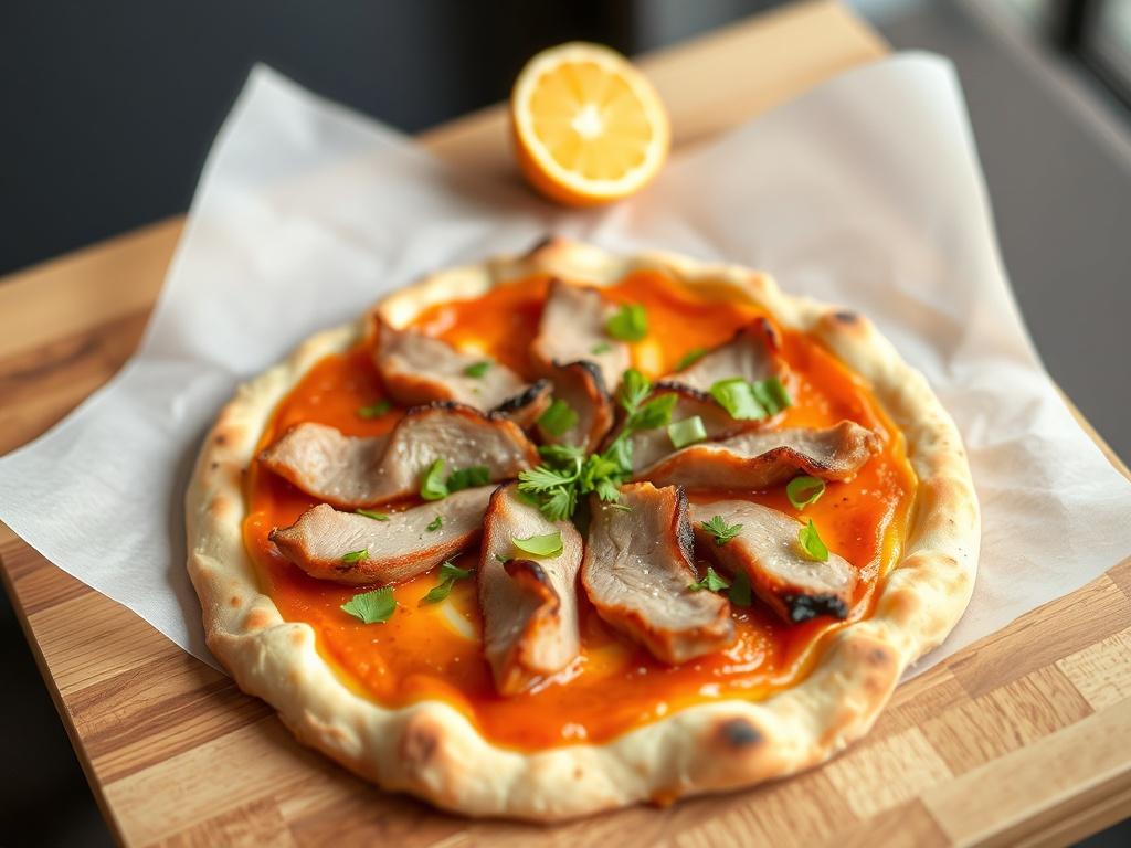 Пицца с копчёной уткой и апельсиновым соусом: хитрый дуэт вкусов для вечернего эксперимента