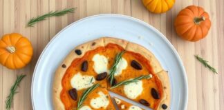 Пицца с тыквой и розмарином: осеннее настроение в каждом кусочке