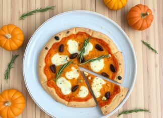 Пицца с тыквой и розмарином: осеннее настроение в каждом кусочке