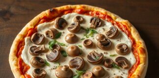 Пицца с шампиньонами и сливочным соусом: нежность вкуса