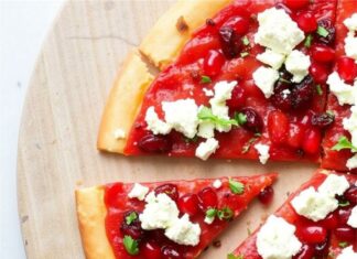 Пицца с гранатом и фетой: яркий вкус, который оживит любую вечеринку