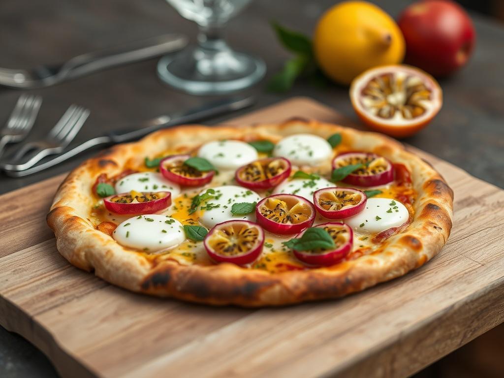 Пицца с маракуйей и козьим сыром: экзотика на столе