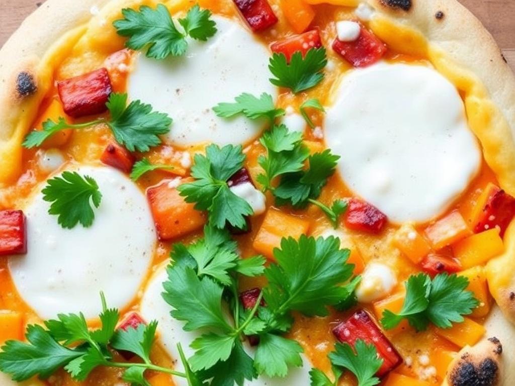 Пицца с бататом и кориандром: осенний вариант, который согревает вечер