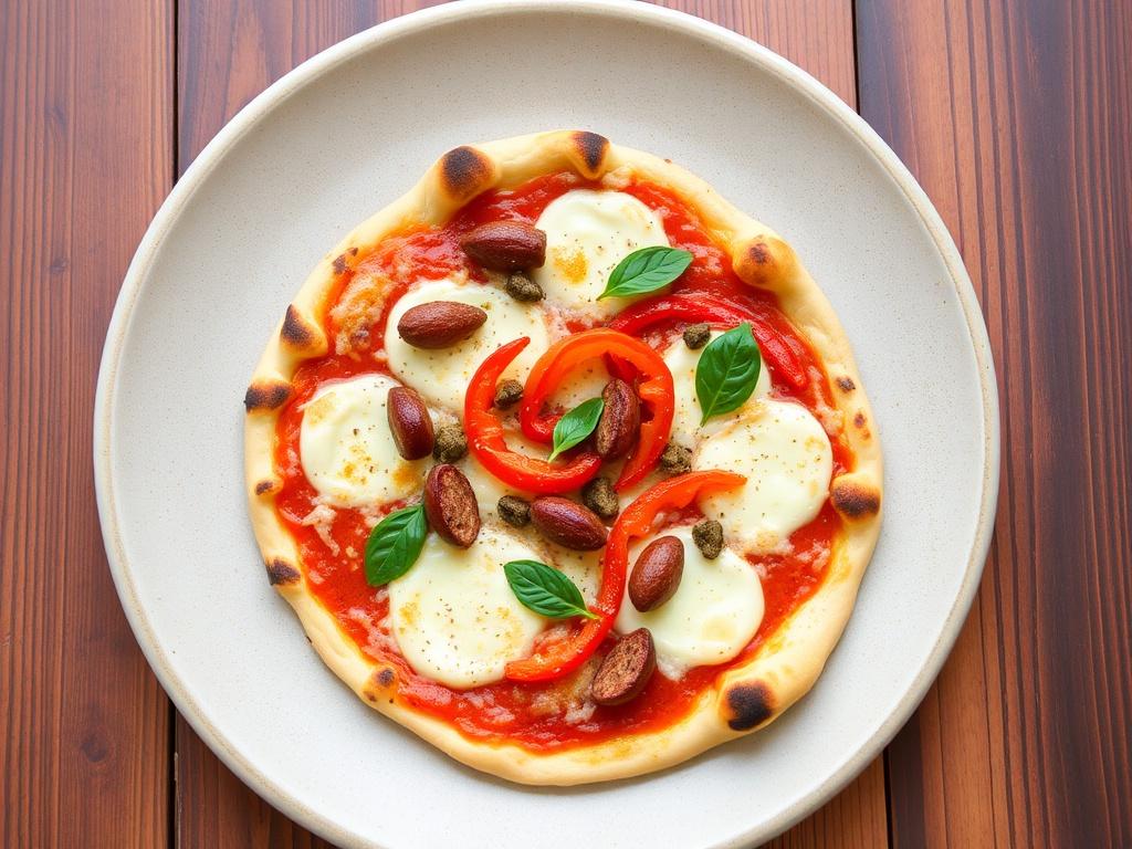 Пицца с чоризо и сладким перцем: испанский вкус