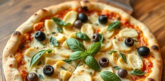 Пицца с артишоками, маслинами и базиликом: средиземноморский колорит