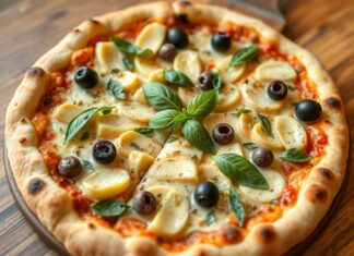 Пицца с артишоками, маслинами и базиликом: средиземноморский колорит