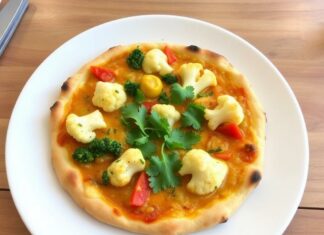 Пицца с цветной капустой и карри: вегетарианский вариант, который поражает своим ароматом