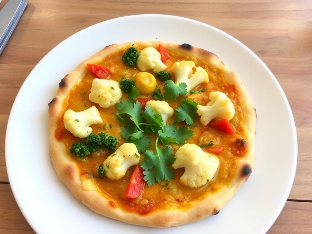 Пицца с цветной капустой и карри: вегетарианский вариант, который поражает своим ароматом