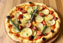 Пицца с картофелем и розмарином: сытное блюдо, которое удивит гостей Пицца с картофелем и розмарином: сытное блюдо, которое удивит гостей