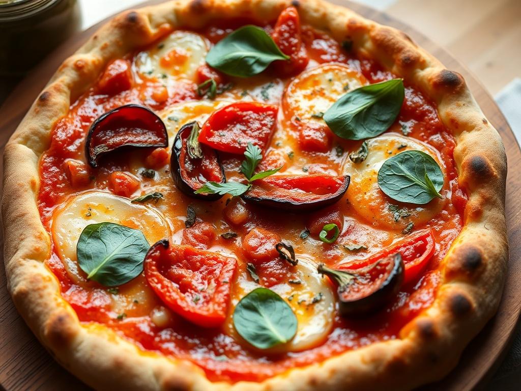 Пицца с запечённым перцем и соусом ромеско: как каталонские ноты встретились с твоей кухней