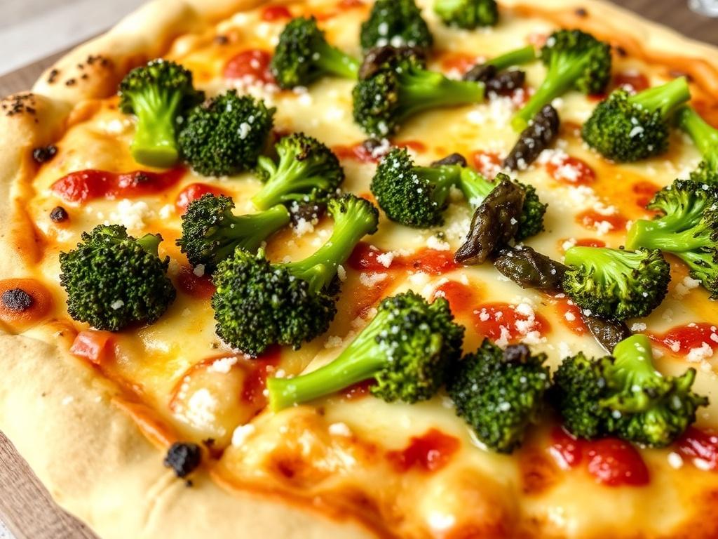Пицца с брокколини и пармезаном: яркий вкус на пару минут дольше обычного ужина