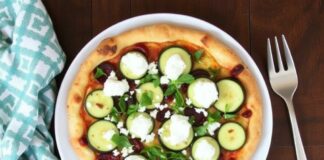 Пицца с цукини и фетой: лёгкость лета