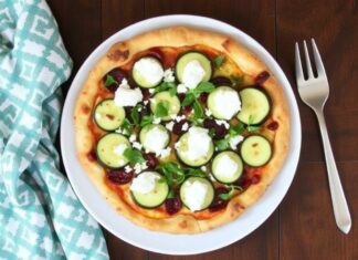 Пицца с цукини и фетой: лёгкость лета