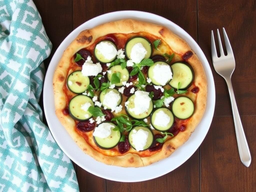 Пицца с цукини и фетой: лёгкость лета