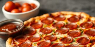 Пицца с пепперони и соусом барбекю: американский микс