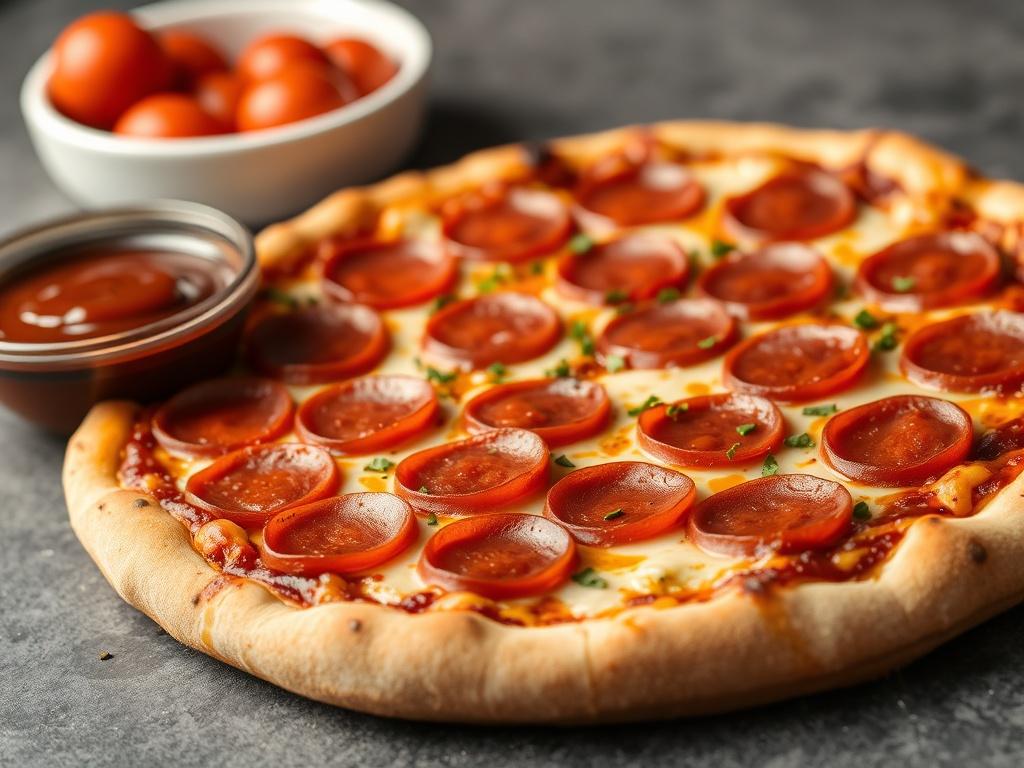 Пицца с пепперони и соусом барбекю: американский микс