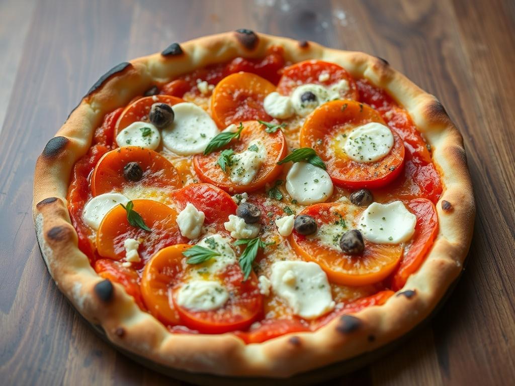 Пицца с хурмой и горгонзолой: неожиданный дуэт, который перевернет ваше представление о вкусе